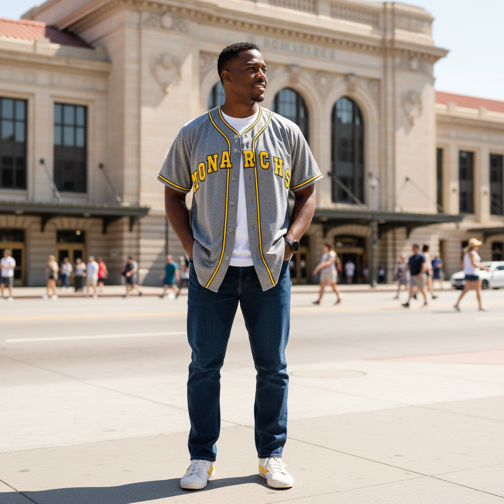 Monarchs Block Letters NLB Jersey