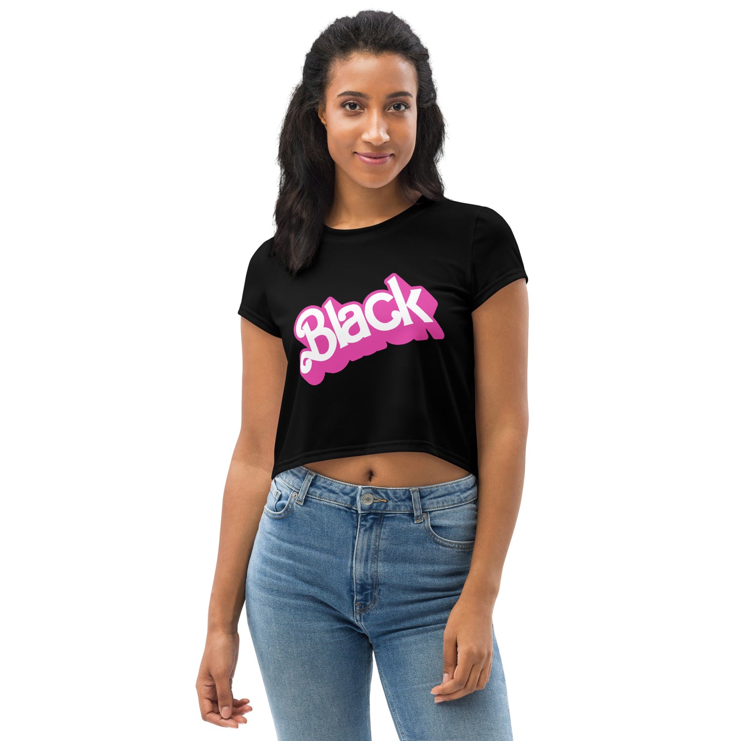 Black Barbie Crop Top (XL and up)