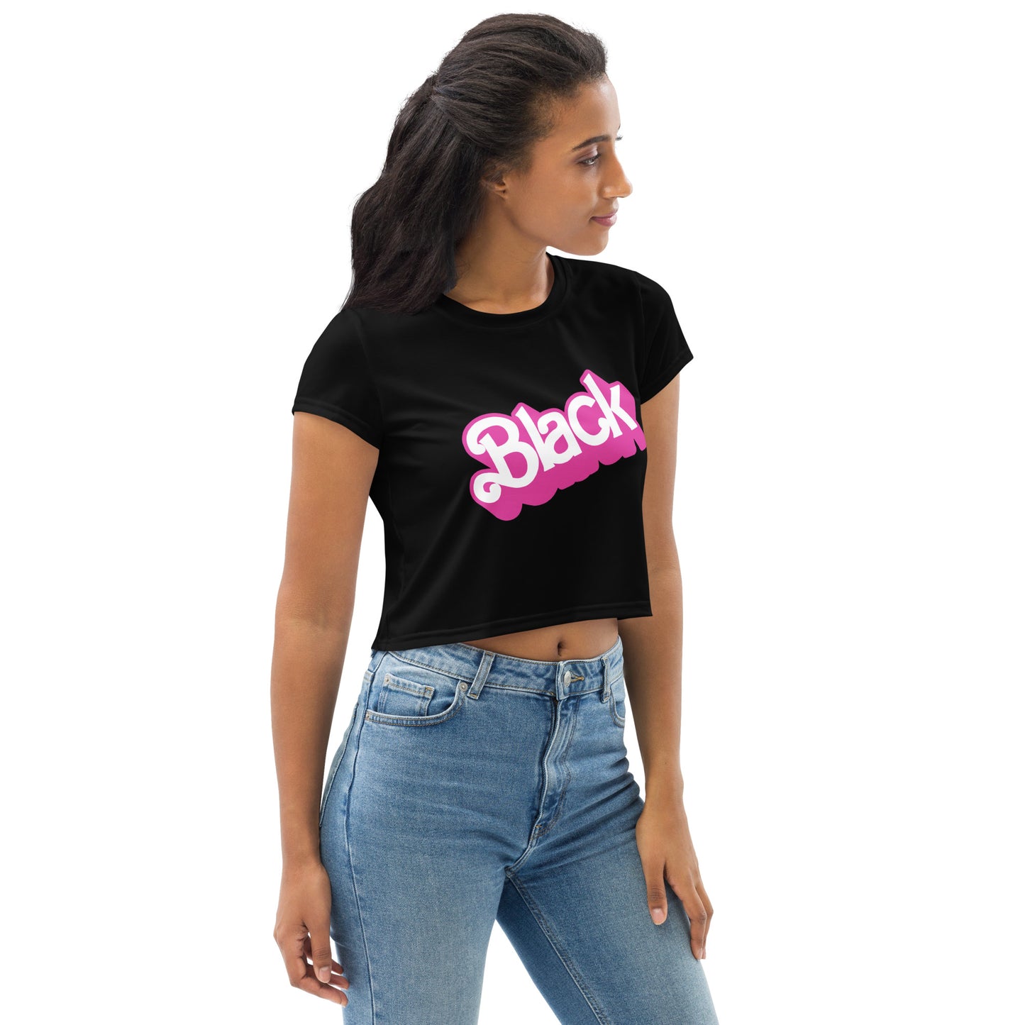 Black Barbie Crop Top (XL and up)