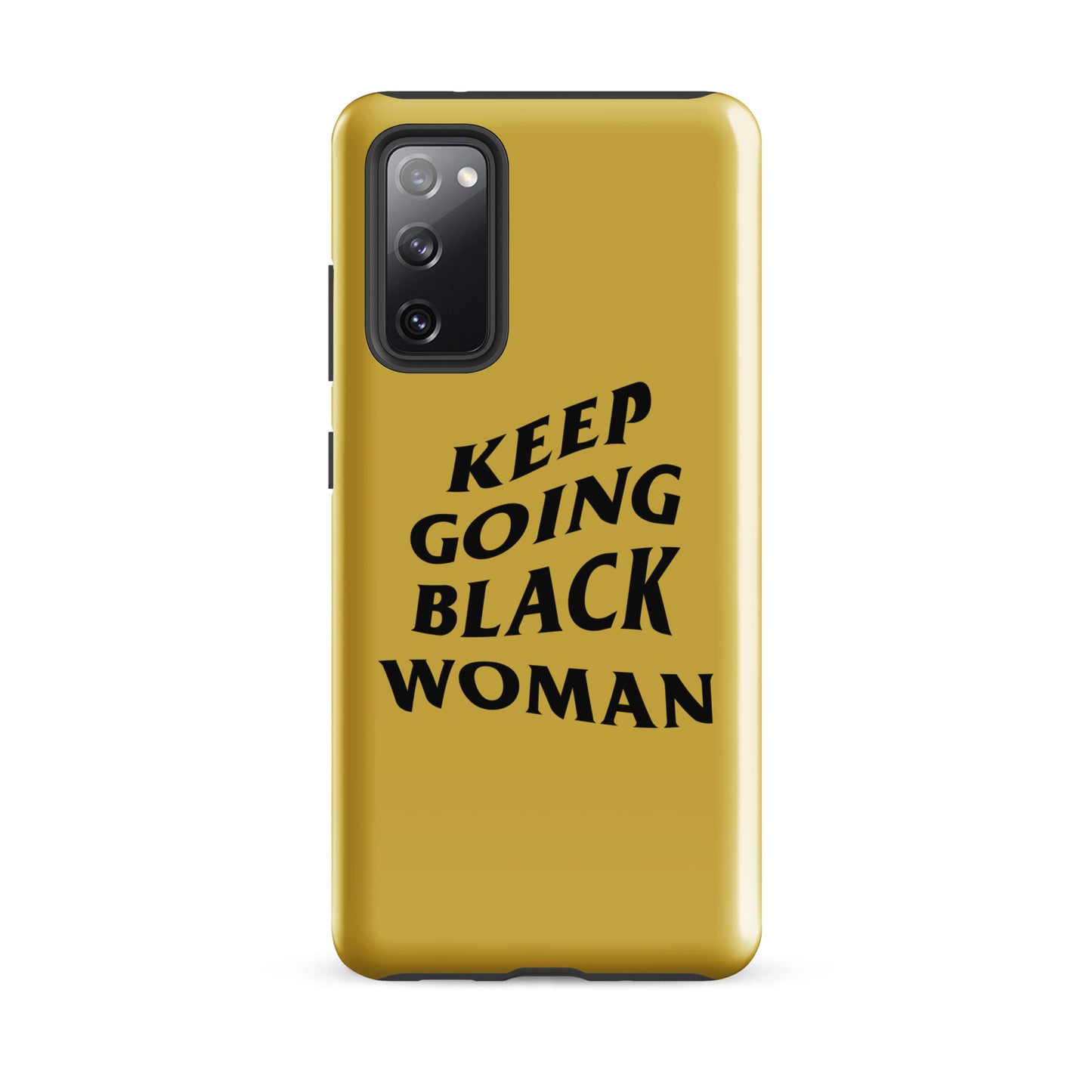 Keep Going Black Woman Tough case for Samsung® (Gold)