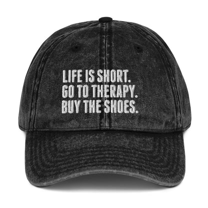 Life is Short Vintage Dad Hat