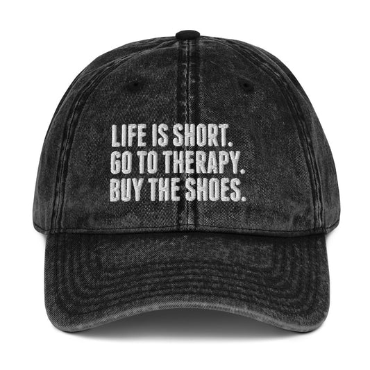 Life is Short Vintage Dad Hat