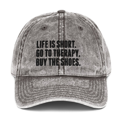 Life is Short Vintage Dad Hat