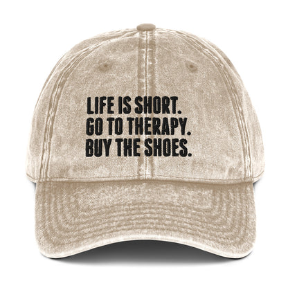 Life is Short Vintage Dad Hat