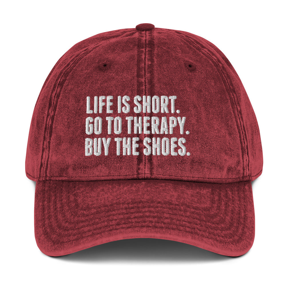 Life is Short Vintage Dad Hat