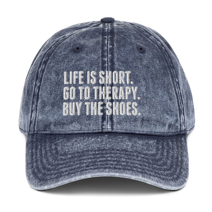 Life is Short Vintage Dad Hat