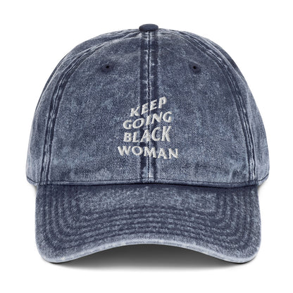 Keep Going Black Woman Hat