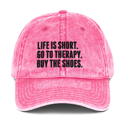 Life is Short Vintage Dad Hat