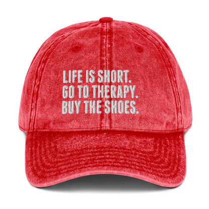 Life is Short Vintage Dad Hat