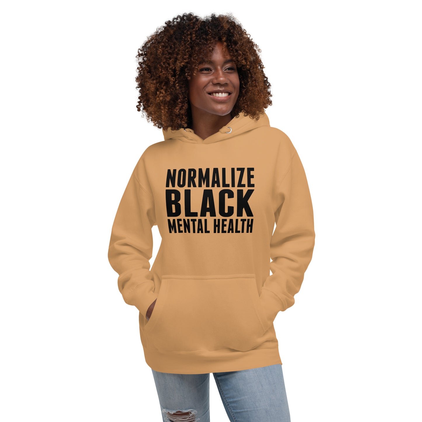 Normalize Black Mental Hoodie